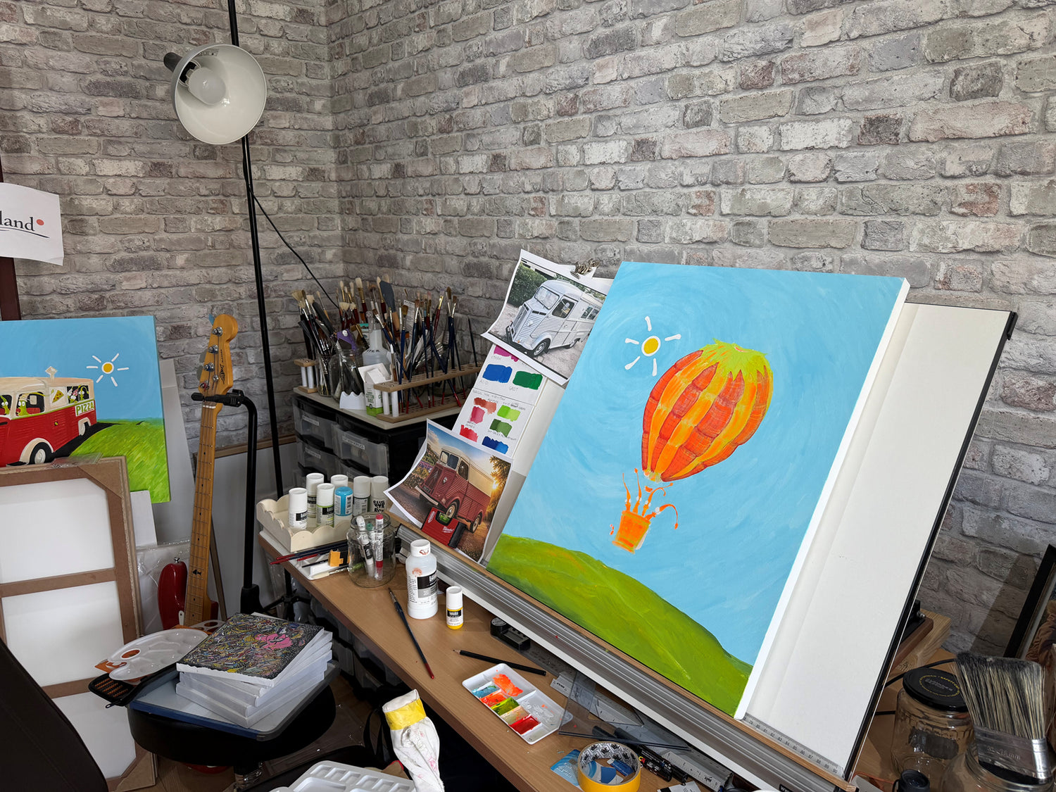 A picture o the Dean Reeve Art Studio for Quasiland limited edition art prints