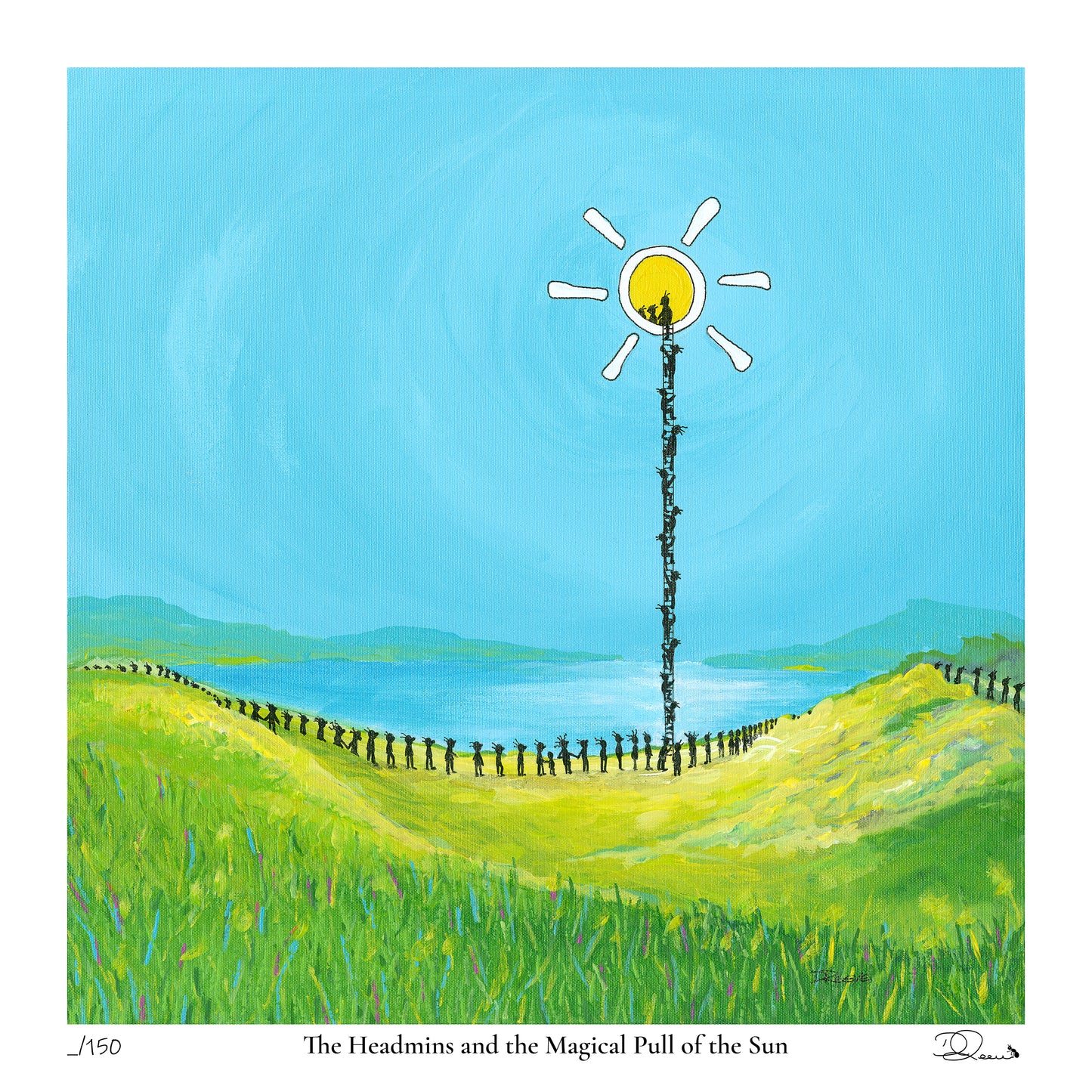 The Headmins and the Magical Pull of the Sun — Limited Edition Fine Art Print