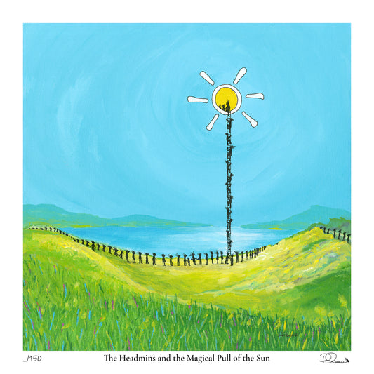 The Headmins and the Magical Pull of the Sun — Limited Edition Fine Art Print