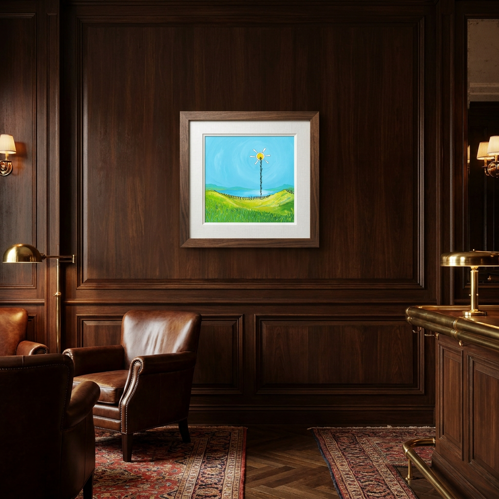The Headmins and the Magical Pull of the Sun - Limited Edition Cartoon Fine Art Museum Quality Print, Quasiland Wall Art